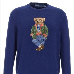 Polo Ralph Lauren Bear Sweater New Navy XL
